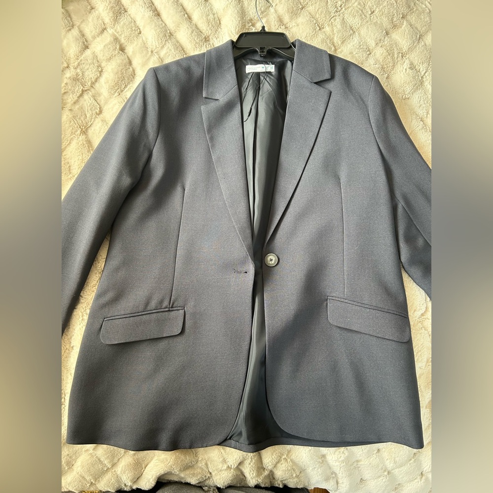 Primark Gray Sport Coat Modern Fit Blazer
